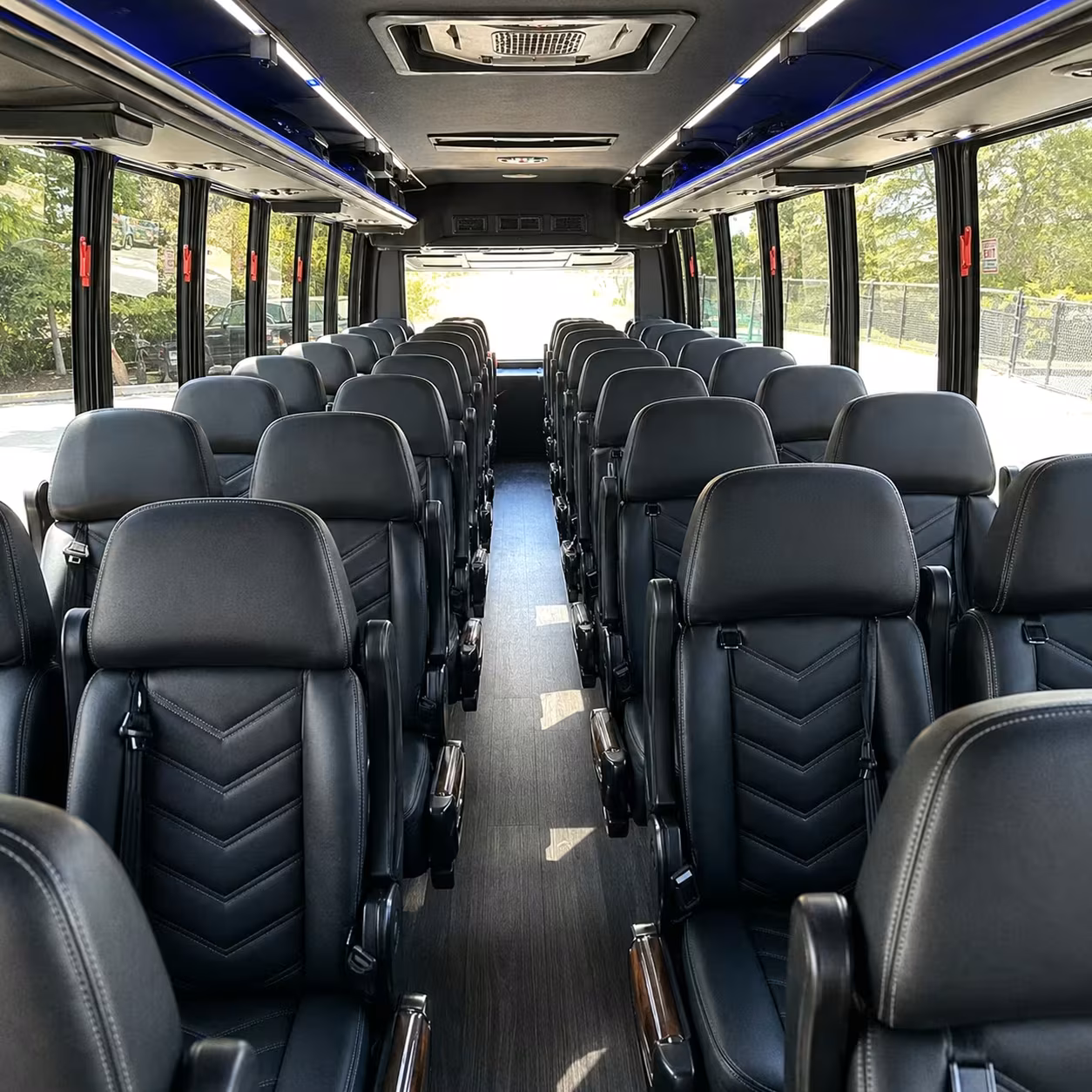 25 passenger minibus interior