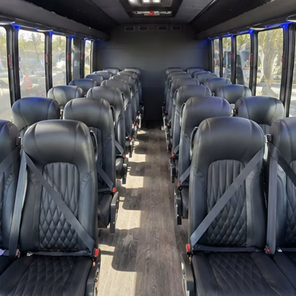 28 passenger minibus interior
