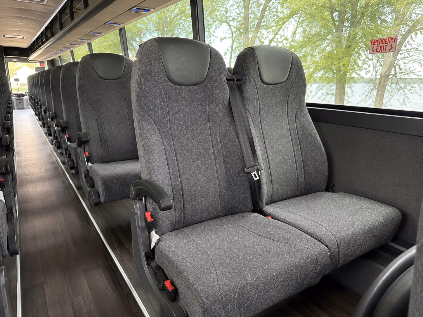 new haven charter bus inside